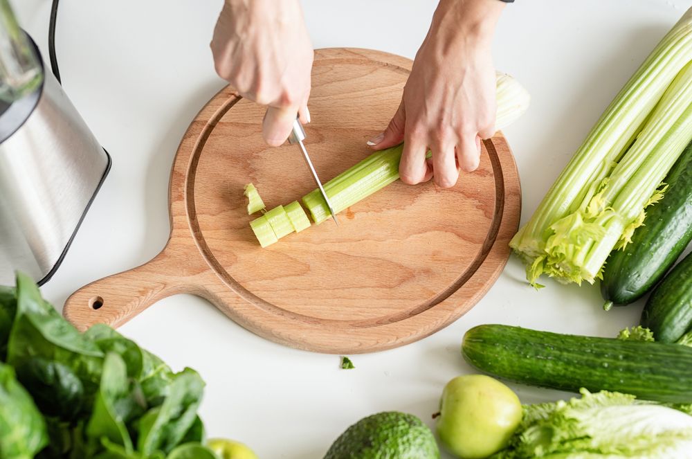 How to freeze celery cut celery