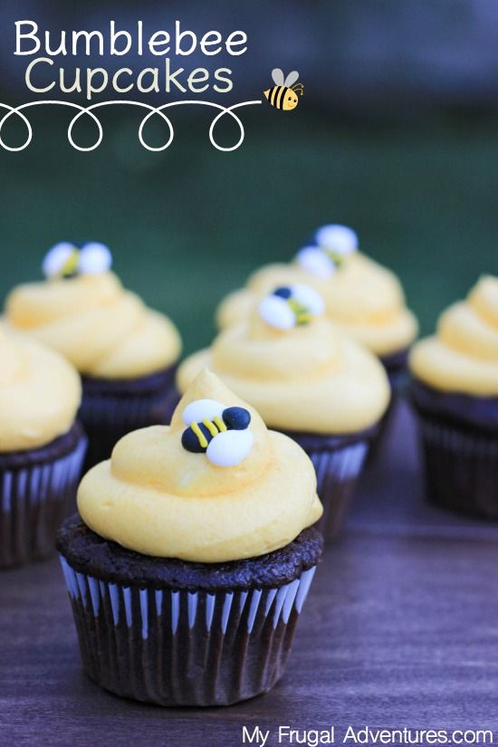 Bumblebee cupcakes