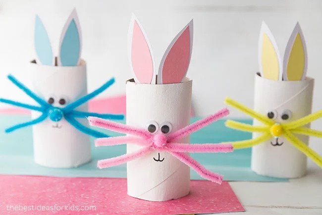 toilet paper roll bunny