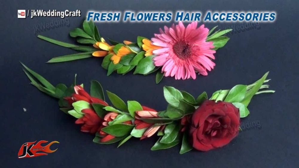 Fresh flower hair accessories
