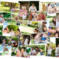 how to make a family collage