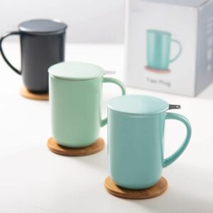 Ceefu porcelain tea mug with infuser and lid
