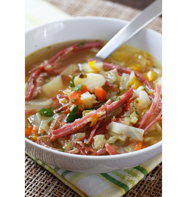 Corned beef and cabbage soup recipe