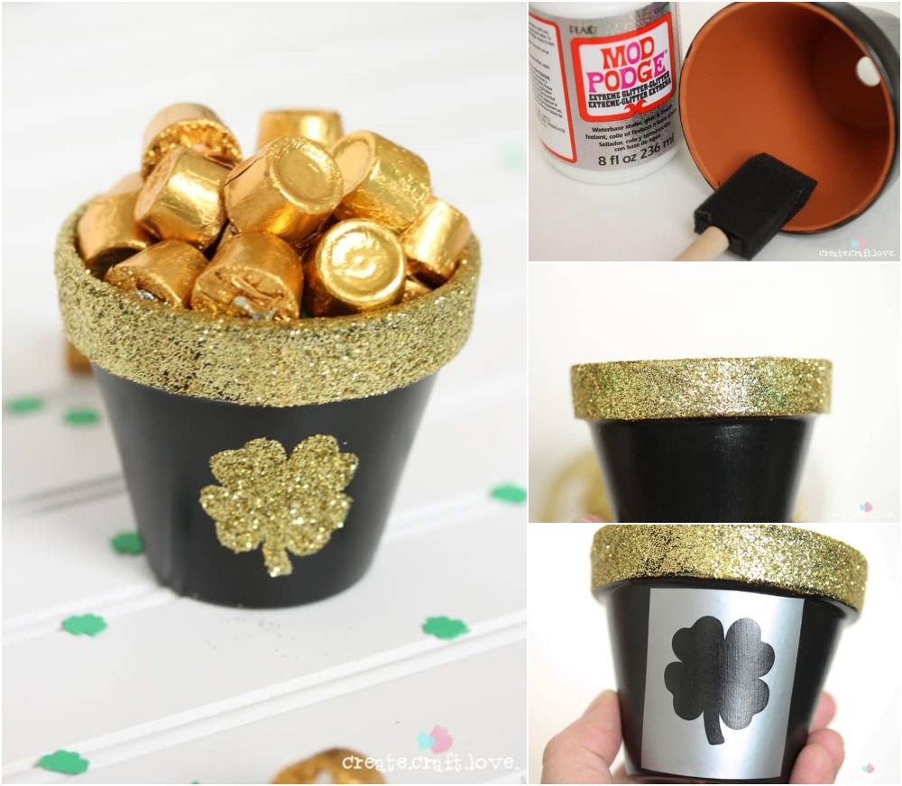 Diy pot of gold with candy