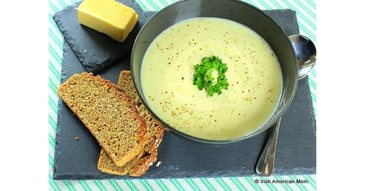 Traditional irish potato soup