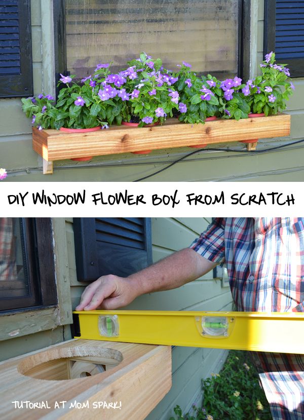Diy removable flowerpot window box