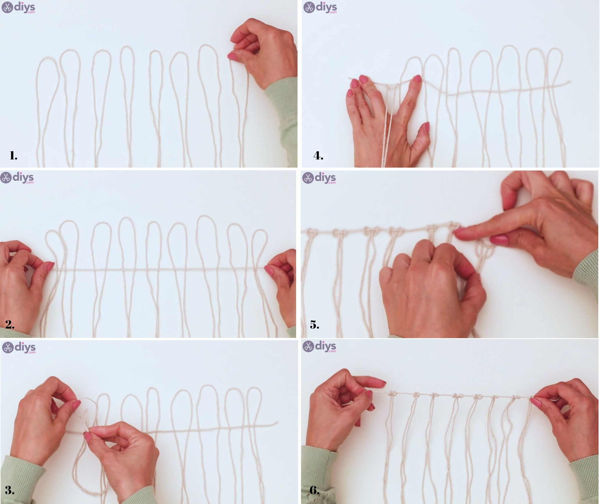 Make basic macrame knots