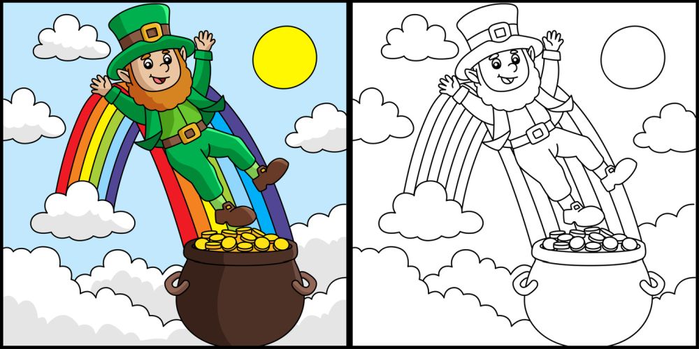 St patrick's day coloring book