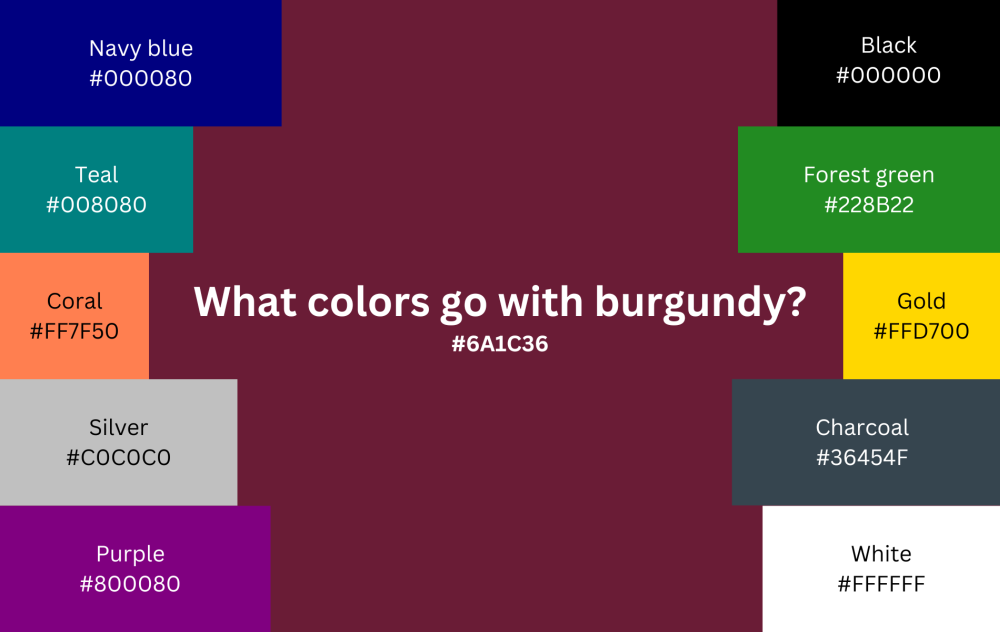 What Colors Go with Burgundy? 10 Best Complementary Colors