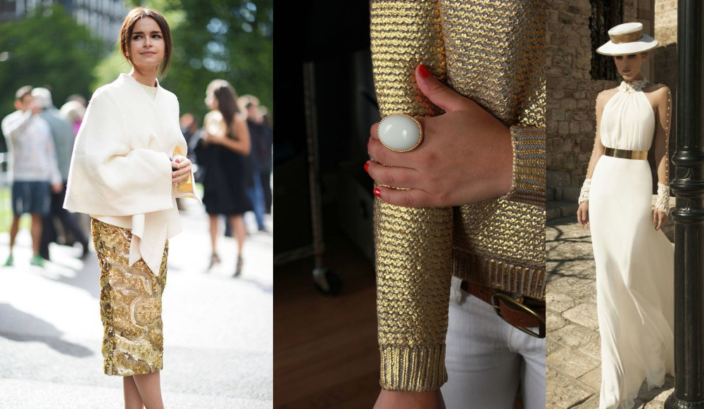 Gold and ivory in fashion