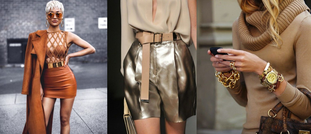 Gold and tan in fashion