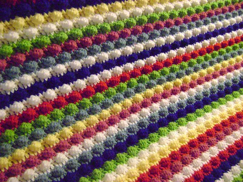 Blackberry salad afghan crochet pattern