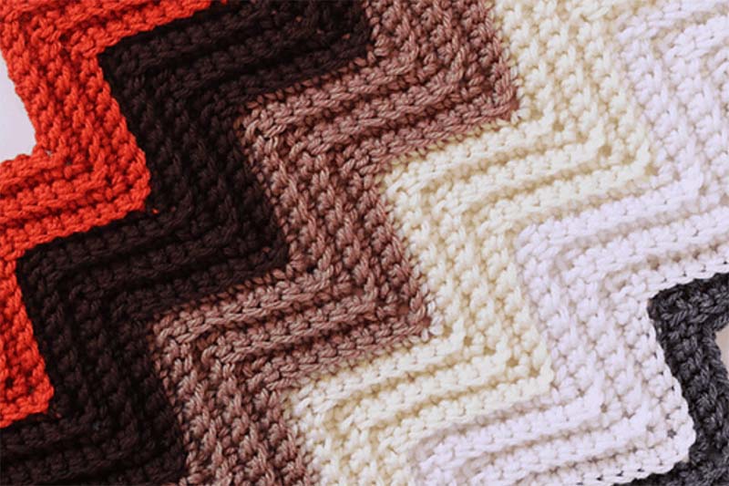 Chevron blanket crochet pattern