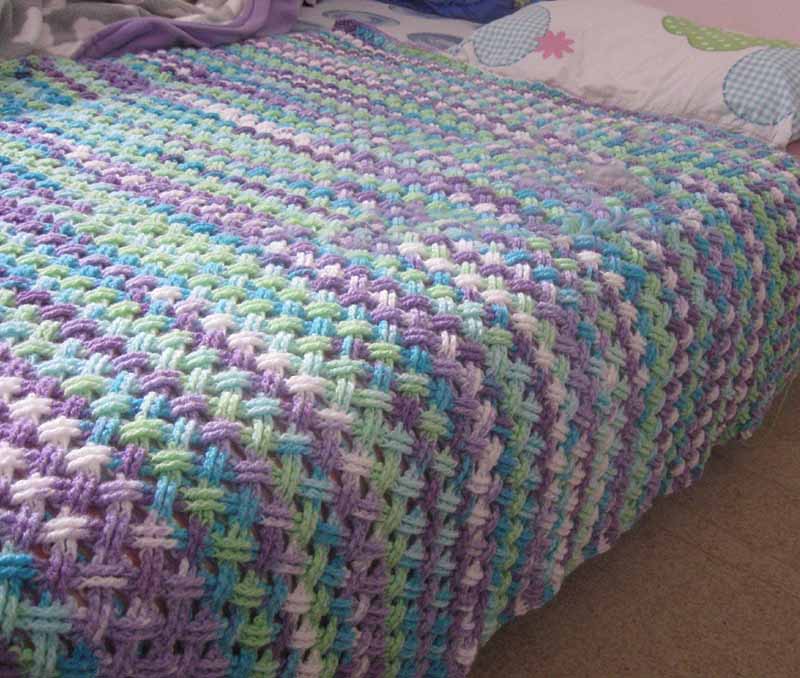 Interweave cable celtic stitch blanket crochet pattern