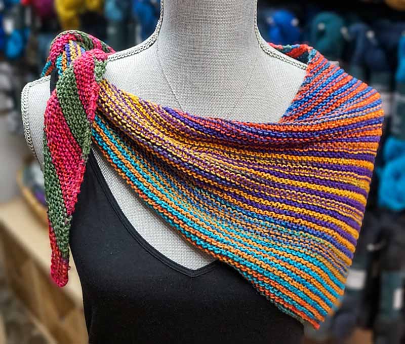 Easy scarf beginner knitting pattern