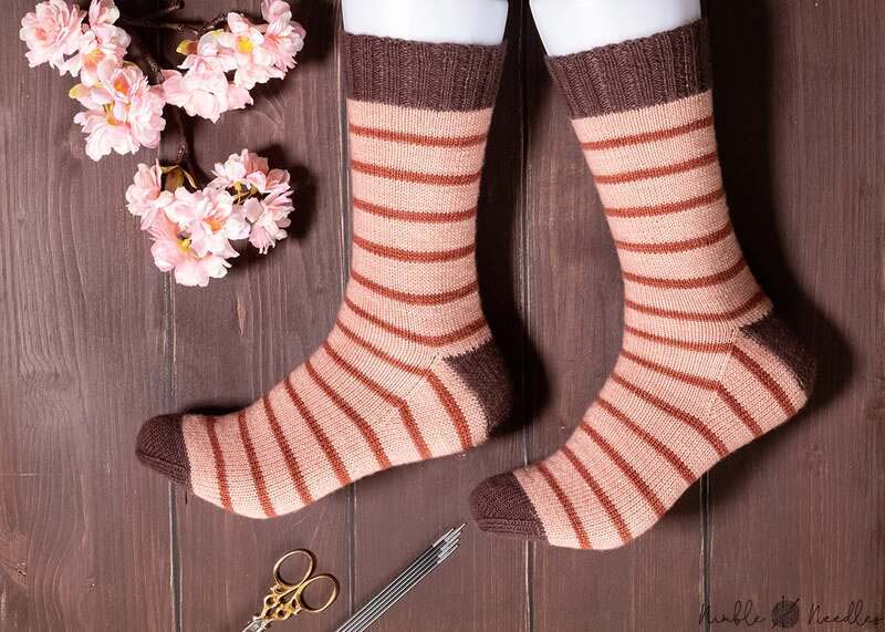 Easy sock tutorial beginner knitting pattern