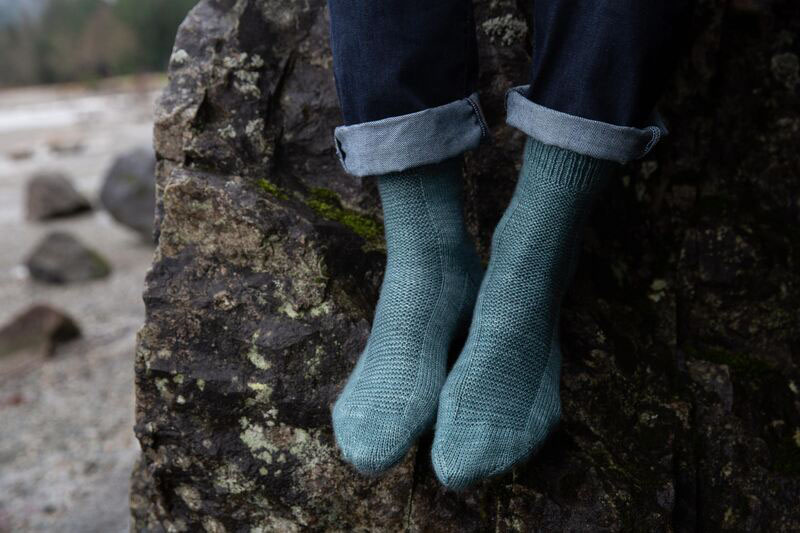Rye light sock beginner knitting pattern