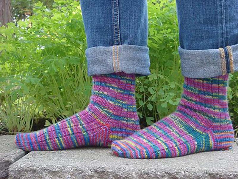 Wise hilda sock beginner knitting pattern