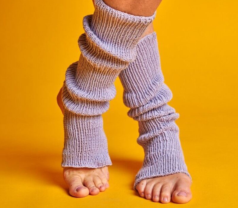 Yoga leg warmer beginner knitting pattern